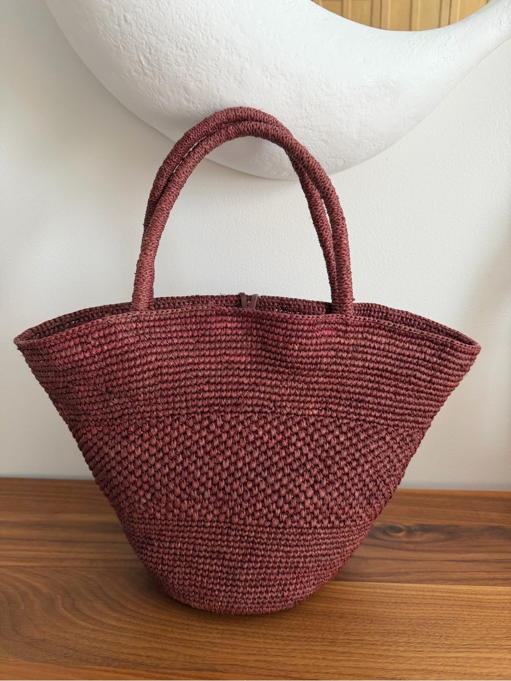 The Row Emilie bag in Burgundy - Picture 3 of 9